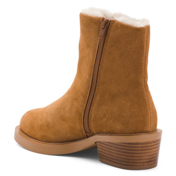 NEW MATISSE Suede Nate Cozy Lining Booties fawn for women 364tn - Picture 2 of 5
